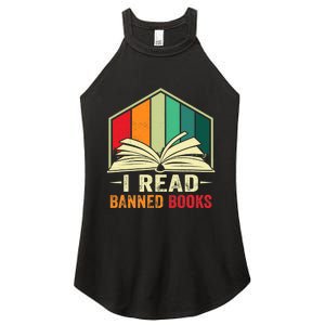 I Read Banned Books Week Librarian Freedom Reader Nerd Women's Perfect Tri Rocker Tank