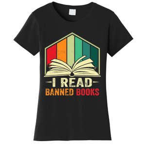 I Read Banned Books Week Librarian Freedom Reader Nerd Women's T-Shirt