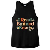 I Read Banned Books Week Librarian Freadom Reader Nerd Ladies PosiCharge Tri-Blend Wicking Tank