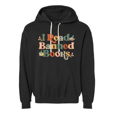 I Read Banned Books Week Librarian Freadom Reader Nerd Garment-Dyed Fleece Hoodie