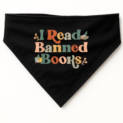 I Read Banned Books Week Librarian Freadom Reader Nerd USA-Made Doggie Bandana