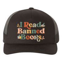 I Read Banned Books Week Librarian Freadom Reader Nerd Yupoong Adult 5-Panel Trucker Hat