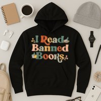 I Read Banned Books Week Librarian Freadom Reader Nerd Hoodie