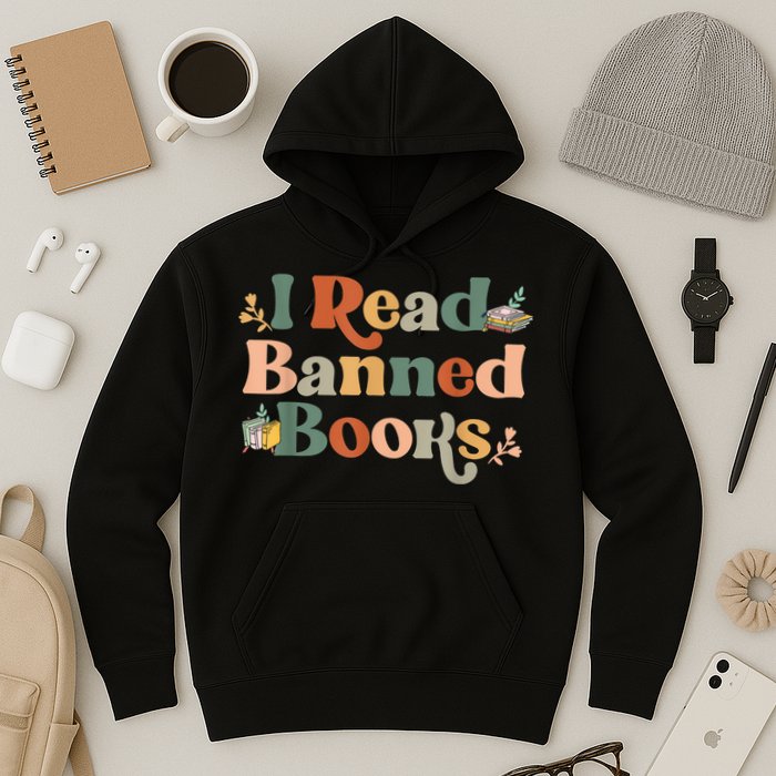 I Read Banned Books Week Librarian Freadom Reader Nerd Hoodie