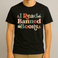 I Read Banned Books Week Librarian Freadom Reader Nerd T-Shirt