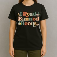 I Read Banned Books Week Librarian Freadom Reader Nerd T-Shirt