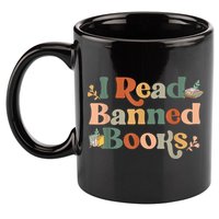 I Read Banned Books Week Librarian Freadom Reader Nerd 11oz C Handle Ceramic Mug