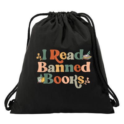 I Read Banned Books Week Librarian Freadom Reader Nerd Drawstring Bag