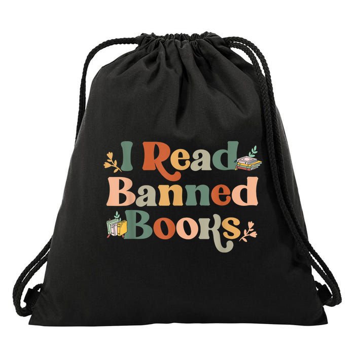 I Read Banned Books Week Librarian Freadom Reader Nerd Drawstring Bag