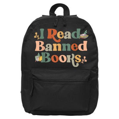 I Read Banned Books Week Librarian Freadom Reader Nerd 16 in Basic Backpack