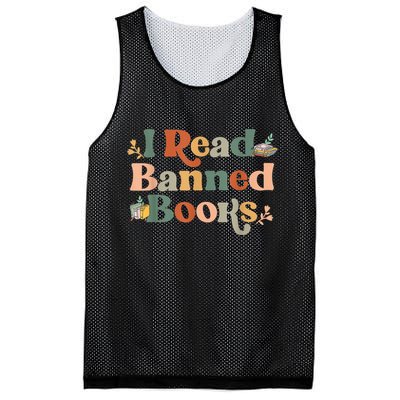 I Read Banned Books Week Librarian Freadom Reader Nerd Mesh Reversible Basketball Jersey Tank