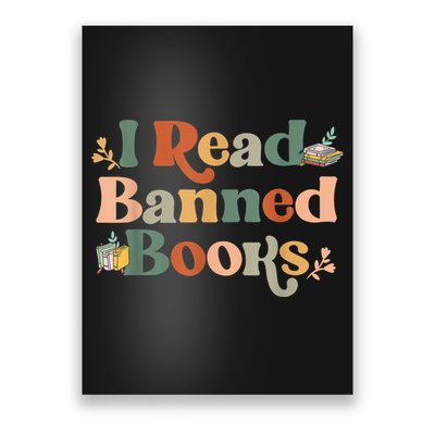 I Read Banned Books Week Librarian Freadom Reader Nerd Poster