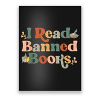 I Read Banned Books Week Librarian Freadom Reader Nerd Poster