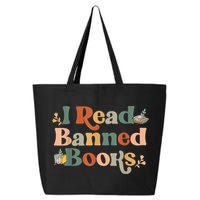 I Read Banned Books Week Librarian Freadom Reader Nerd 25L Jumbo Tote