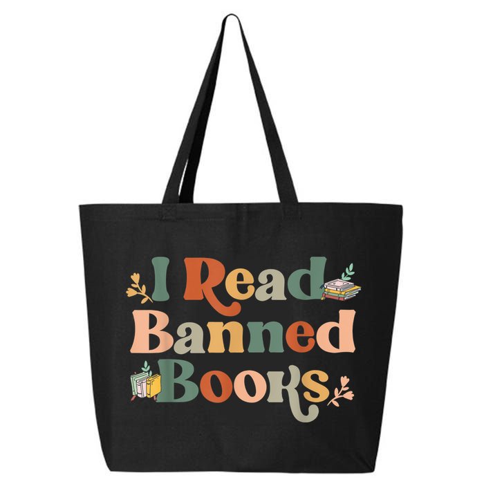I Read Banned Books Week Librarian Freadom Reader Nerd 25L Jumbo Tote
