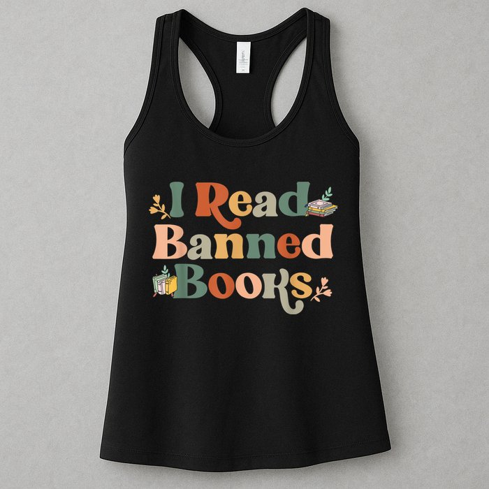 I Read Banned Books Week Librarian Freadom Reader Nerd Womens Tank Top