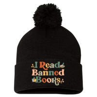 I Read Banned Books Week Librarian Freadom Reader Nerd Pom Pom 12in Knit Beanie