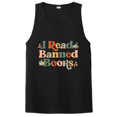 I Read Banned Books Week Librarian Freadom Reader Nerd PosiCharge Competitor Tank