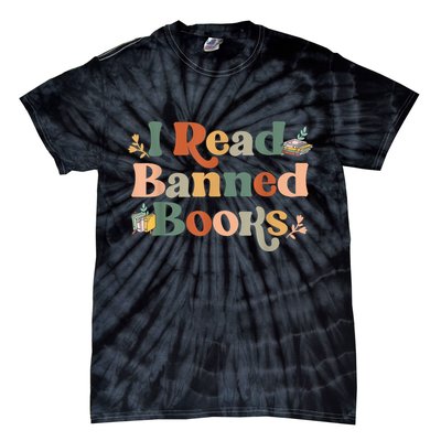 I Read Banned Books Week Librarian Freadom Reader Nerd Tie-Dye T-Shirt