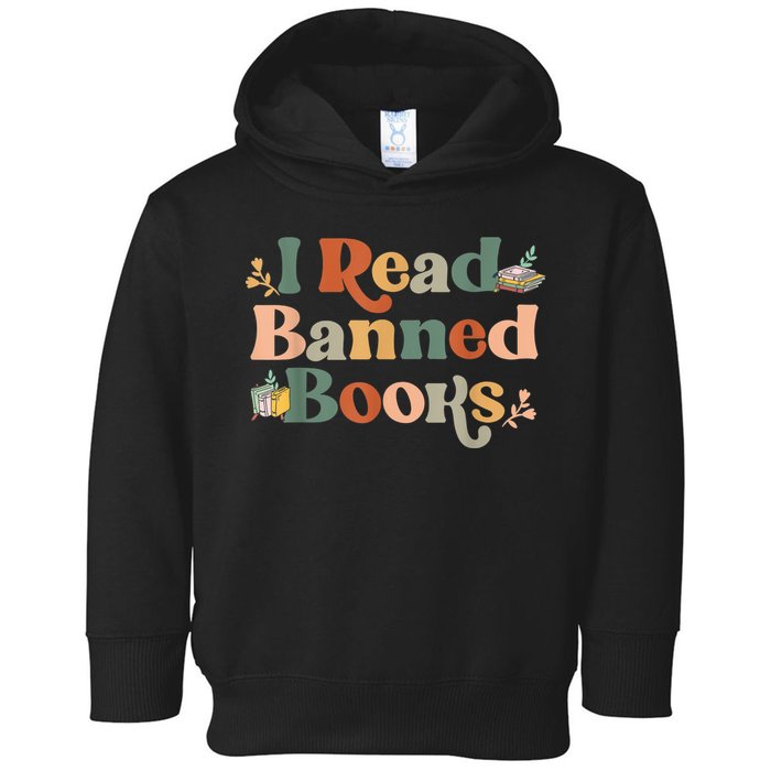 I Read Banned Books Week Librarian Freadom Reader Nerd Toddler Hoodie