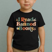 I Read Banned Books Week Librarian Freadom Reader Nerd Toddler T-Shirt