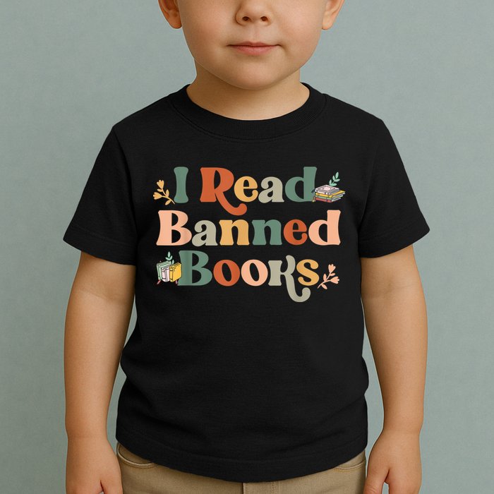 I Read Banned Books Week Librarian Freadom Reader Nerd Toddler T-Shirt