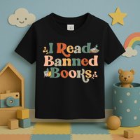 I Read Banned Books Week Librarian Freadom Reader Nerd Toddler T-Shirt