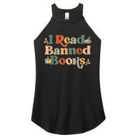 I Read Banned Books Week Librarian Freadom Reader Nerd Women's Perfect Tri Rocker Tank