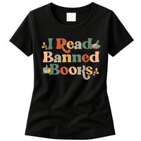 I Read Banned Books Week Librarian Freadom Reader Nerd Womens T-Shirt