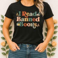 I Read Banned Books Week Librarian Freadom Reader Nerd Womens T-Shirt