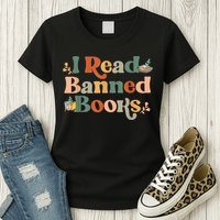 I Read Banned Books Week Librarian Freadom Reader Nerd Womens T-Shirt