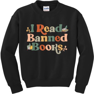 I Read Banned Books Week Librarian Freadom Reader Nerd Kids Sweatshirt