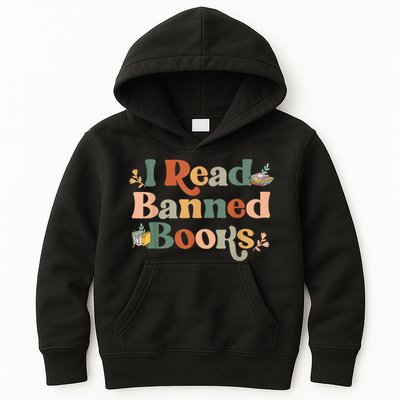 I Read Banned Books Week Librarian Freadom Reader Nerd Kids Hoodie