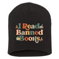 I Read Banned Books Week Librarian Freadom Reader Nerd Short Acrylic Beanie