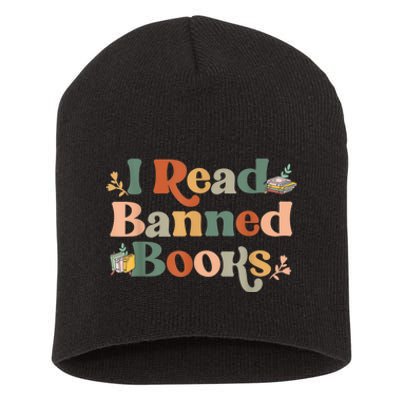 I Read Banned Books Week Librarian Freadom Reader Nerd Short Acrylic Beanie