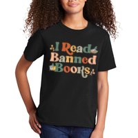 I Read Banned Books Week Librarian Freadom Reader Nerd Kids T-Shirt