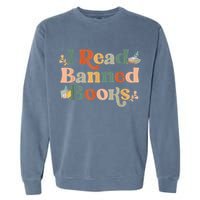 I Read Banned Books Week Librarian Freadom Reader Nerd Garment-Dyed Sweatshirt