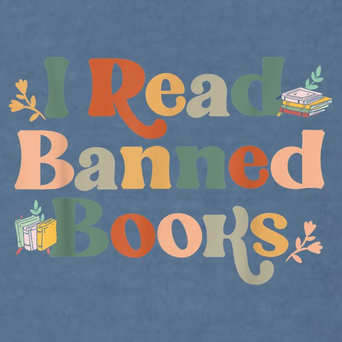 I Read Banned Books Week Librarian Freadom Reader Nerd Garment-Dyed Sweatshirt