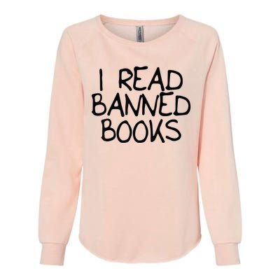 I Read Banned Books Womens California Wash Sweatshirt