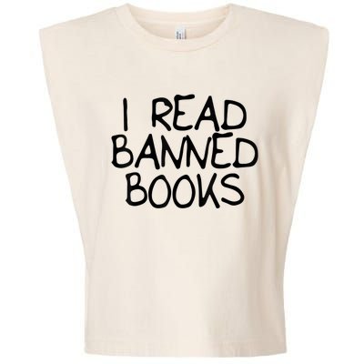 I Read Banned Books Garment-Dyed Women's Muscle Tee