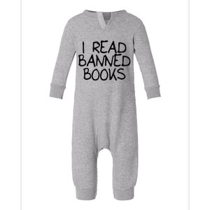 I Read Banned Books Infant Fleece One Piece