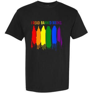 I Read Banned Books Week Rainbow LGBT Book Lover Teacher Garment-Dyed Heavyweight T-Shirt