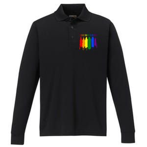 I Read Banned Books Week Rainbow LGBT Book Lover Teacher Performance Long Sleeve Polo