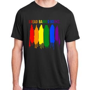 I Read Banned Books Week Rainbow LGBT Book Lover Teacher Adult ChromaSoft Performance T-Shirt