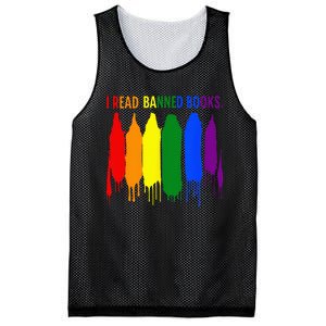 I Read Banned Books Week Rainbow LGBT Book Lover Teacher Mesh Reversible Basketball Jersey Tank