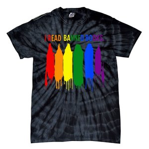 I Read Banned Books Week Rainbow LGBT Book Lover Teacher Tie-Dye T-Shirt