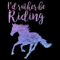 ID Rather Be Riding Horses Horseback Equestrian Rider Gift Impact Tech Backpack