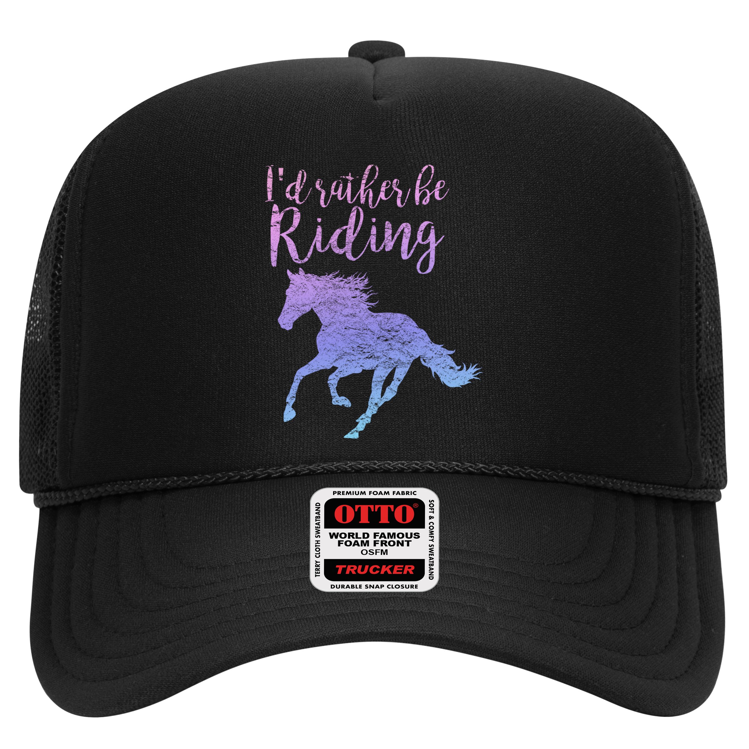 ID Rather Be Riding Horses Horseback Equestrian Rider Gift Hat