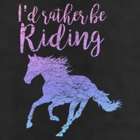 ID Rather Be Riding Horses Horseback Equestrian Rider Gift Hat
