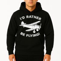 I'd Rather Be Flying Funny Pilot & Aviation Airplane Gift Hoodie